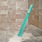 Plastic Hard Bristle Broom for Bathroom Floor Cleaning – Wet & Dry Scrubbing - Image 5