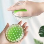 Silicone Head Massager – Unisex Head Massage Tool for Home or Office Use - Neckline Detail by Nari Haat, Indian eth...