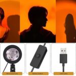 Multi Colors Sunset Lamp, Sunset Projection Lamp LED Night Lights - Full Detail by Nari Haat, Indian ethnic wear, wom...