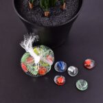 Glass Gem Stone, Flat Round Marbles Pebbles for Vase Fillers, Attractive pebbles for Aquarium Fish Tank. - Image 4