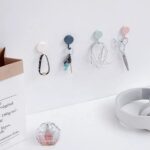 Heavy Adhesive Wall Hooks for Home Use (2 Pcs) - Neckline Detail by Nari Haat, Indian ethnic wear, women clothing, de...