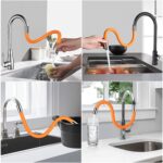 Flexible Water Tap Extender, 360° Bending Faucet Extension Tube with Connector (18cm) - Neckline Detail by Nari Haat...