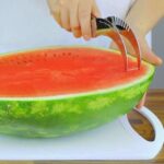 Watermelon Slicer – Stainless Steel Corer & Cutter, Multi-Purpose Fruit Tool - Closeup Embroidery by Nari Haat, Ind...