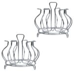 Stainless Steel Glass Holder Glass Hanging Organizer Kitchen Bars Pubs (MOQ :- 2 Pc) - Back View by Nari Haat, Indian...