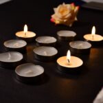 10 Pcs Decorative Color Candle Light Perfect for Gifts Home Birthday - Sleeve Design by Nari Haat, Indian ethnic wear...