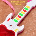 Battery Operated Musical Instruments Mini Guitar Toys and Light for 3+Years Old Kids - Sleeve Design by Nari Haat, In...