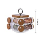 Ganesh Storewell Plastic Spice Rack - Set of 8 - Sleeve Design by Nari Haat, Indian ethnic wear, women clothing, desi...