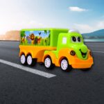 Small Green and yellow Toy Truck. - Full Detail by Nari Haat, Indian ethnic wear, women clothing, designer suit