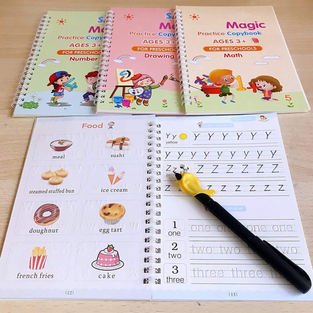 4 Pc magic copybook for writing practice