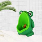 Cute Frog Standing Potty Training Urinal for Boys - Toilet with Funny Aiming Target - Front View by Nari Haat, Indian...