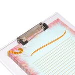 Transparent Premium Exam Pad with Centimeter Measuring Side for Students - Closeup Embroidery by Nari Haat, Indian et...