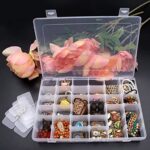 36 Grids Clear Plastic Organizer Box with Dividers Jewellery Storage  Box 1 Pc - Closeup Embroidery by Nari Haat, Ind...