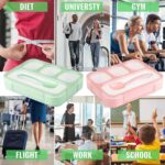 Leak-Proof Lunch Box with 4 Compartments for School & Office Use - Fabric Detail by Nari Haat, Indian ethnic wear, wo...