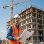 Orange Safety Jacket For Having protection against accidents usually - Back View by Nari Haat, Indian ethnic wear, wo...