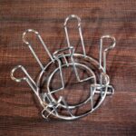 SS Round Glass Stand used for holding sensitive glasses - Full Detail by Nari Haat, Indian ethnic wear, women clothin...