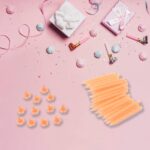 Birthday Party Candles, Diwali (Pack of 24 pcs) - Closeup Embroidery by Nari Haat, Indian ethnic wear, women clothing...