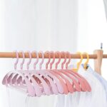 Plastic Clothes Hangers, Slim & Durable Space-Saving Hangers (10 Pack) - Image 3