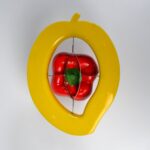 Mango Cutter Slicer Machine Tool Cutter Sharp Blades Cutter Non Slip Handle ( 1pc ) - Sleeve Design by Nari Haat, Ind...
