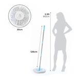 Spin Mop with Bigger Wheels and Plastic Auto Fold Handle for 360 Degree Cleaning - Full Detail by Nari Haat, Indian e...