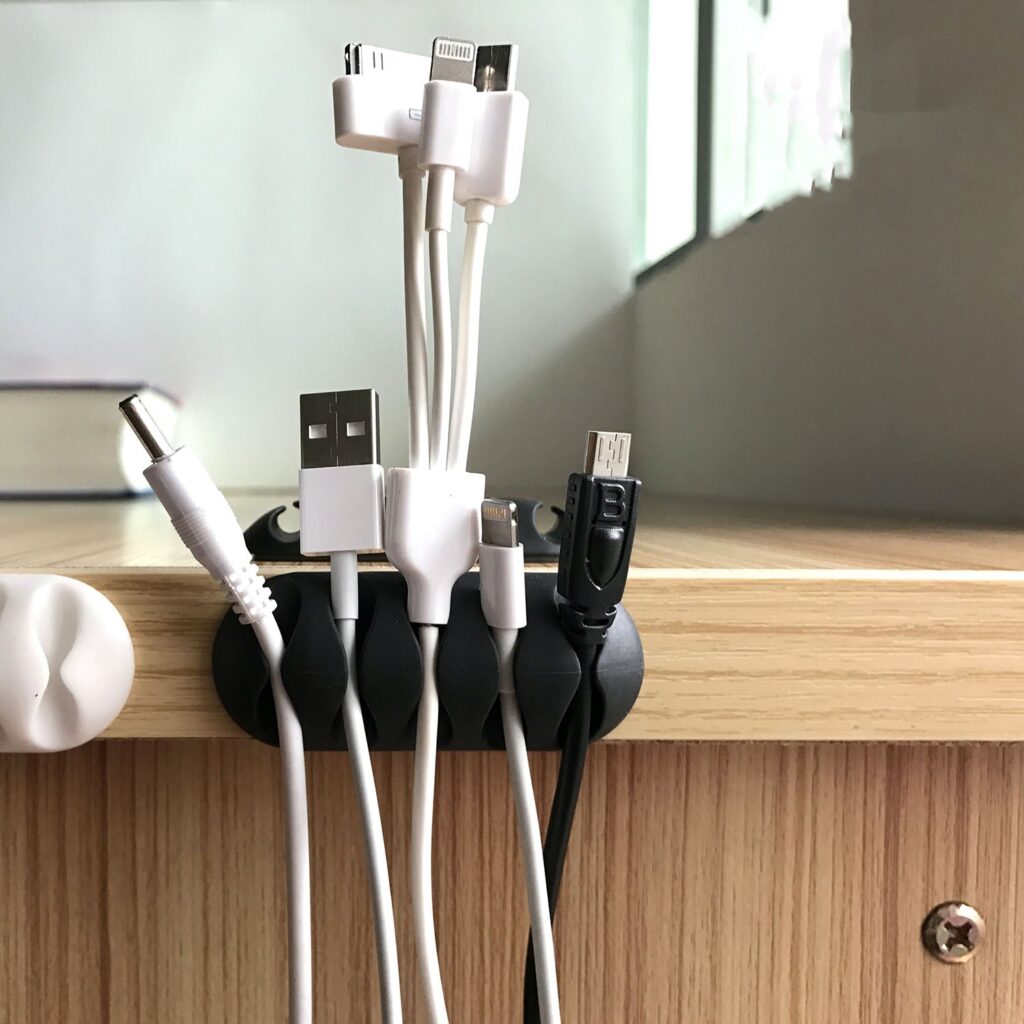 Multi-Purpose Cable Clips for Desk