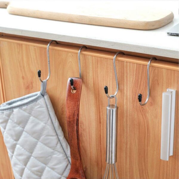 S-Shaped Hanging Hooks for Kitchen & Home Use – Strong Metal Hooks (6 Pc Set) - Front View by Nari Haat, Indian eth...