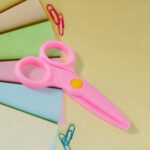 Child-Safe Plastic Scissors Set for Toddlers & Preschool Kids - Art & Craft Supplies - Neckline Detail by Nari Haat, ...