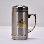 DOUBLE STAINLESS STEEL MUG BOTTLE FOR TRAVEL, HOME, OFFICE, SCHOOL 400ML, Tumbler - Sleeve Design by Nari Haat, India...