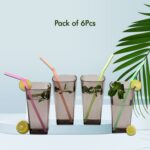 Unbreakable Transparent Square Design  Wine Tumbler Plastic Glass Set Pack of 6 - Image 6