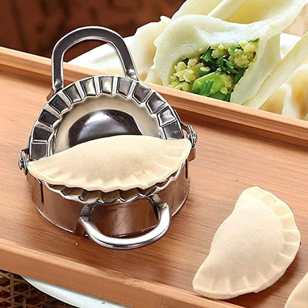 Stainless steel dumpling maker and dough cutter tool