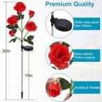 Garden Solar Outdoor Rose Lights Decorative Holiday Decoration (2 Pcs Set) - Sleeve Design by Nari Haat, Indian ethni...
