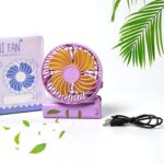 Portable Mini handy Fan & Personal Table Fan (Battery Not Include) - Sleeve Design by Nari Haat, Indian ethnic wear, ...