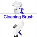 Plastic Easy Glass Cleaner 3 in 1 Spray Type Cleaning Brush, Pack of 1 - Sleeve Design by Nari Haat, Indian ethnic we...