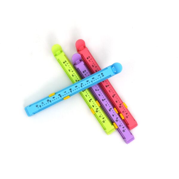 large Plastic Food Pouch Clip Sealer Set of 4 (Multicolor) - Front View by Nari Haat, Indian ethnic wear, women cloth...