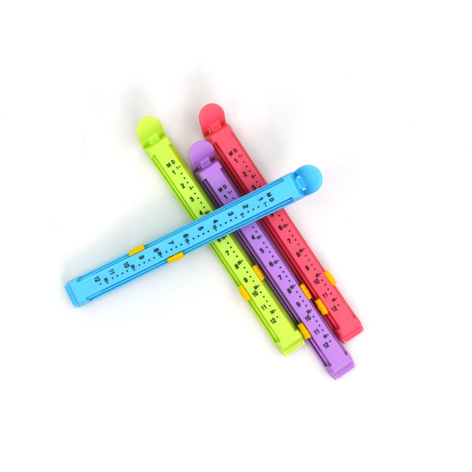 04_fc9d8897-5917-4487-a22a-4d3feaf4369a.jpg large Plastic Food Pouch Clip Sealer Set of 4 (Multicolor) - Front View by Nari Haat, Indian ethnic wear, women cloth...