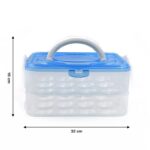Double Layer Premium 48 Grid Egg Storage Box for Egg Storage Container - Image 6