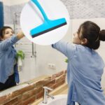 Kitchen Platform and Glass Wiper No-Dust Broom, Long Handle, Easy Floor Cleaning - Neckline Detail by Nari Haat, Indi...