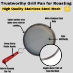 Steel Roaster Grill Jali For Tandoor & Chapati Roast Use ( 1 pc ) - Sleeve Design by Nari Haat, Indian ethnic wear, w...