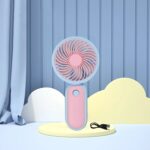 Mini Handheld Portable Rechargeable Fan Easy to Carry for Home Office Travel - Front View by Nari Haat, Indian ethnic...
