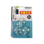 Transparent Rubber Vacuum Hangers for Bathroom, Kitchen, and Wall - Back View by Nari Haat, Indian ethnic wear, women...