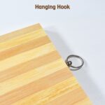 Natural Wood Chopping Board for Kitchen – Vegetables, Fruits & Cheese, BPA Free - Fabric Detail by Nari Haat, India...