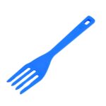 BENDABLE KIDS SILICONE HANDLE FORK | CHILDREN PLASTIC BABY FORK ( 1pc ) - Image 4