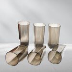 Unbreakable Transparent Square Design  Wine Tumbler Plastic Glass Set Pack of 6 - Image 8