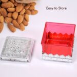 Ruby Dry fruit Storage Container - Attractive Design Box for Home & Kitchen - Full Detail by Nari Haat, Indian ethnic...