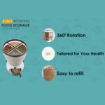 4-in-1 10L Rice & Grain Storage Dispenser - Neckline Detail by Nari Haat, Indian ethnic wear, women clothing, designe...