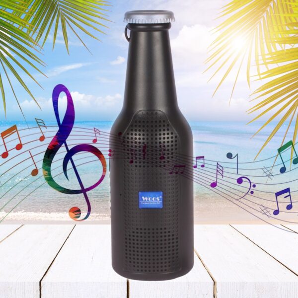 Bottle-Shaped Wireless Bluetooth Speaker with FM, USB & AUX Support - Front View by Nari Haat, Indian ethnic wear, wo...