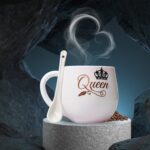 Multi design coffee Mug With Spoon and box packing.Tea ,Coffee Mugs  (1 Pc / Mix Color) - Fabric Detail by Nari Haat,...