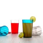 Premium 300ml Transparent Glass Set for Water, Juice & Cocktails (Set of 6) - Fabric Detail by Nari Haat, Indian ethn...