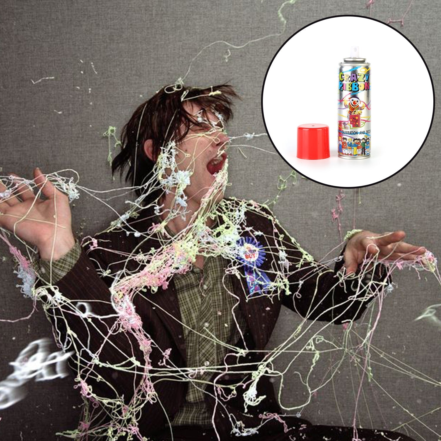 05_ab818785-1edd-4e64-94a6-64455166d90c.jpg Party Crazy Ribbon Spray for Parties and Get-Togethers - Front View by Nari Haat, Indian ethnic wear, women clothing,...