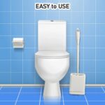 Toilet Brush Set with Holder – Long Handle Cleaning Tool - Closeup Embroidery by Nari Haat, Indian ethnic wear, wom...