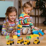 Mini Construction Truck Toys Construction Vehicles Alloy Truck Head,  Toy For Boy Girl Toddler Gifts - Neckline Detai...